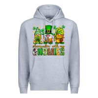 Heather Grey St. Patrick's Day shamrockin' with my gnomies Premium Hoodie - Neo Western
