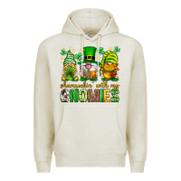 Oatmeal Heather St. Patrick's Day shamrockin' with my gnomies Premium Hoodie - Neo Western