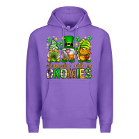Purple St. Patrick's Day shamrockin' with my gnomies Premium Hoodie - Neo Western