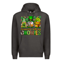 Smoke St. Patrick's Day shamrockin' with my gnomies Premium Hoodie - Neo Western