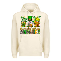 Tofu St. Patrick's Day shamrockin' with my gnomies Premium Hoodie - Neo Western
