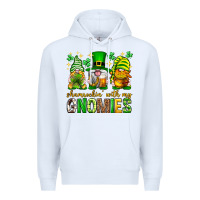 White St. Patrick's Day shamrockin' with my gnomies Premium Hoodie - Neo Western