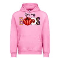 Fuchsia Pink love my boos Urban Hoodie - CowhideDigitalArt