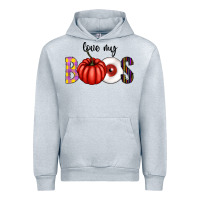 Heather Grey love my boos Urban Hoodie - CowhideDigitalArt