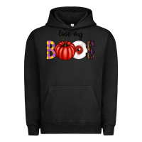 Pigment Black love my boos Urban Hoodie - CowhideDigitalArt