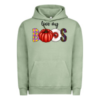Pigment Oil Green love my boos Urban Hoodie - CowhideDigitalArt