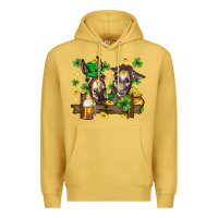 Antique Gold St. Patrick's Day donkey Premium Hoodie - Neo Western