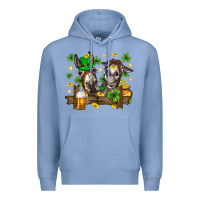 Colony Blue St. Patrick's Day donkey Premium Hoodie - Neo Western