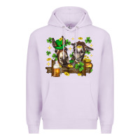 Lilac St. Patrick's Day donkey Premium Hoodie - Neo Western