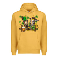 Mustard St. Patrick's Day donkey Premium Hoodie - Neo Western