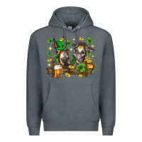 Rock St. Patrick's Day donkey Premium Hoodie - Neo Western