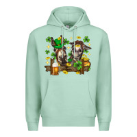 Seafoam St. Patrick's Day donkey Premium Hoodie - Neo Western