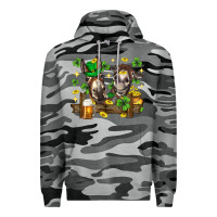 Slate Camo St. Patrick's Day donkey Premium Hoodie - Neo Western