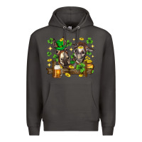 Smoke St. Patrick's Day donkey Premium Hoodie - Neo Western