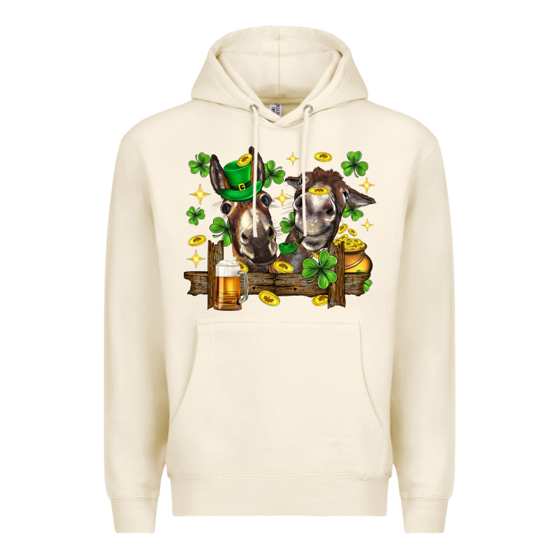 St. Patrick's Day Donkey Premium Hoodie by Neo Western | Teevron