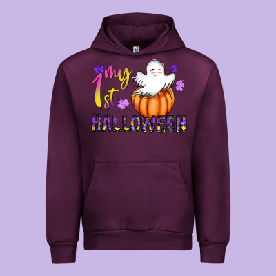 My 1st Halloween Urban Hoodie Designed By Cowhidedigitalart