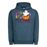 Pigment Midnight Navy my 1st halloween Urban Hoodie - CowhideDigitalArt