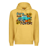 Antique Gold farm fresh pumpkin Premium Hoodie - CowhideDigitalArt