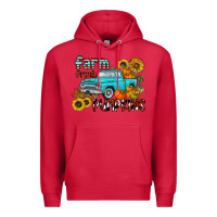 Cardinal farm fresh pumpkin Premium Hoodie - CowhideDigitalArt