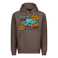 Coffee farm fresh pumpkin Premium Hoodie - CowhideDigitalArt