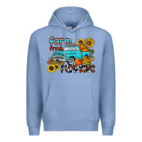Colony Blue farm fresh pumpkin Premium Hoodie - CowhideDigitalArt
