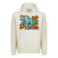 Oatmeal Heather farm fresh pumpkin Premium Hoodie - CowhideDigitalArt