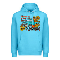 Ocean Blue farm fresh pumpkin Premium Hoodie - CowhideDigitalArt
