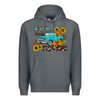 Rock farm fresh pumpkin Premium Hoodie - CowhideDigitalArt