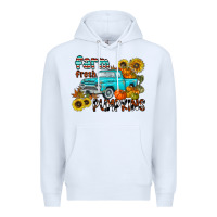White farm fresh pumpkin Premium Hoodie - CowhideDigitalArt