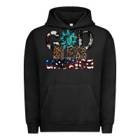 Pigment Black god bless america Urban Hoodie - SublimationCraftShop