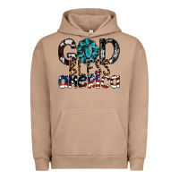 Pigment Burro god bless america Urban Hoodie - SublimationCraftShop
