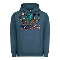 Pigment Midnight Navy god bless america Urban Hoodie - SublimationCraftShop
