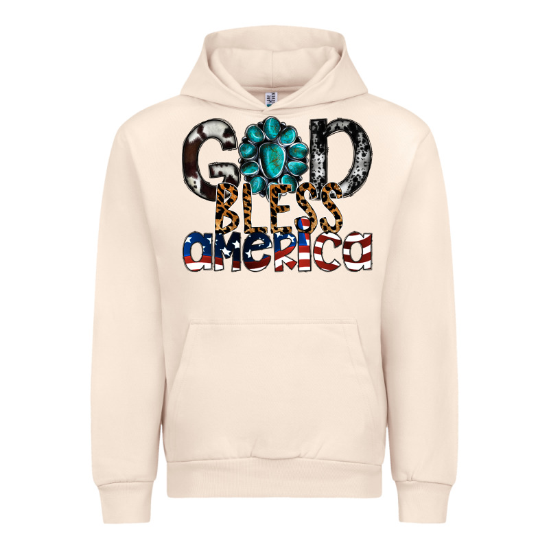 God Bless America Urban Hoodie by SublimationCraftShop | Teevron