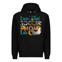 Black livin' that soccer mom life Premium Hoodie - HRA Design Shop