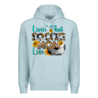 Blue Mist livin' that soccer mom life Premium Hoodie - HRA Design Shop