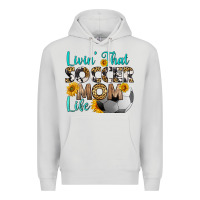 Dove Grey livin' that soccer mom life Premium Hoodie - HRA Design Shop