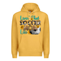 Mustard livin' that soccer mom life Premium Hoodie - HRA Design Shop