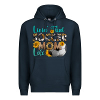 Navy livin' that soccer mom life Premium Hoodie - HRA Design Shop