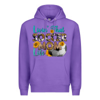 Purple livin' that soccer mom life Premium Hoodie - HRA Design Shop