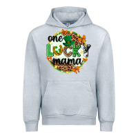 Heather Grey One lucky mama  St. Patricks Day Urban Hoodie - Neo Western