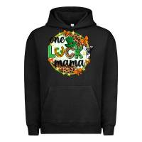 Pigment Black One lucky mama  St. Patricks Day Urban Hoodie - Neo Western