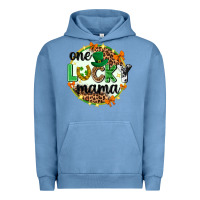 Pigment Pebble Blue One lucky mama  St. Patricks Day Urban Hoodie - Neo Western