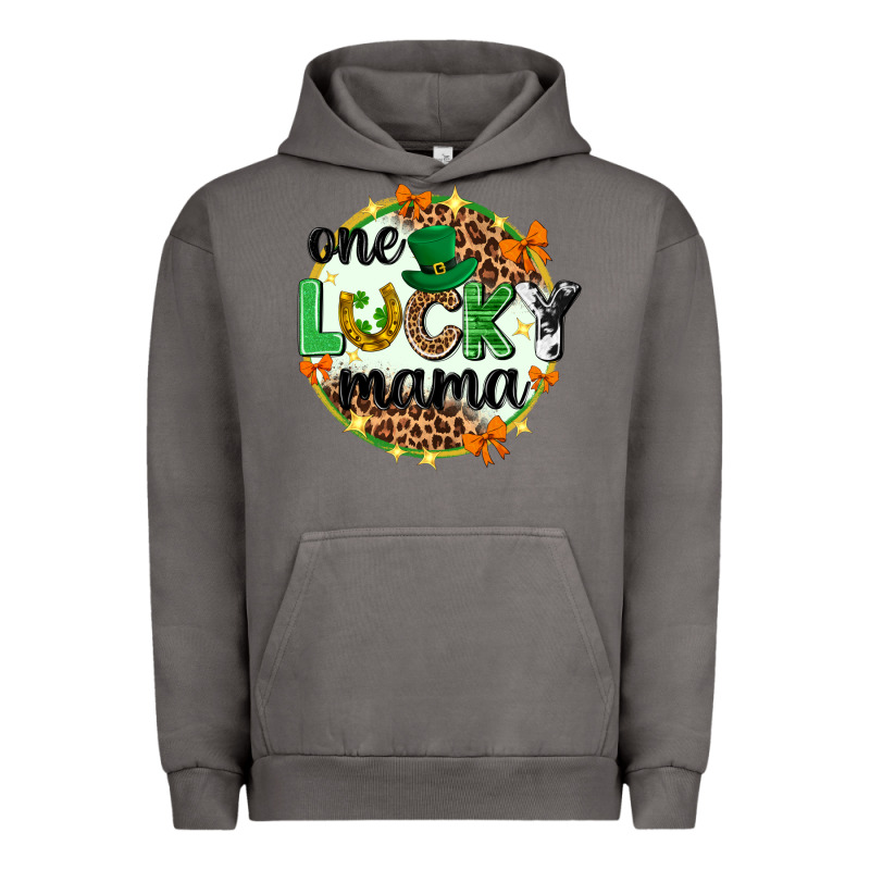 One Lucky Mama  St. Patricks Day Urban Hoodie by Neo Western | Teevron