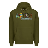 Army Green autism awareness Premium Hoodie - SublimationCraftShop