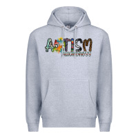 Heather Grey autism awareness Premium Hoodie - SublimationCraftShop