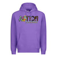 Purple autism awareness Premium Hoodie - SublimationCraftShop