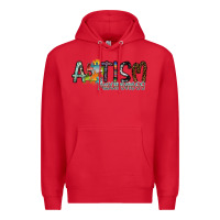 Red autism awareness Premium Hoodie - SublimationCraftShop