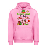 Fuchsia Pink im not  im just a tall elf Urban Hoodie - FaDigitalArtStudio