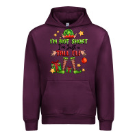 Mauve Wine im not  im just a tall elf Urban Hoodie - FaDigitalArtStudio