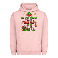 Pigment Salmon im not  im just a tall elf Urban Hoodie - FaDigitalArtStudio